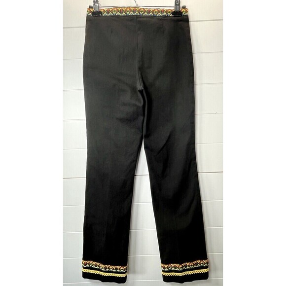 Tracy Evans Limited Pants Embroidered Y2k Boho Western Grunge Black Bootcut 9 - Picture 4 of 12